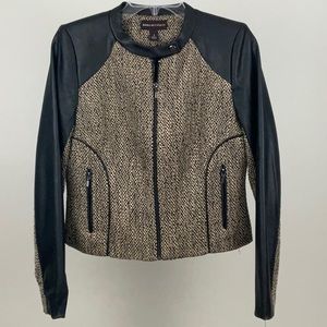 NWT Dana Buchman Mixed Media Moto Jacket—Size 6